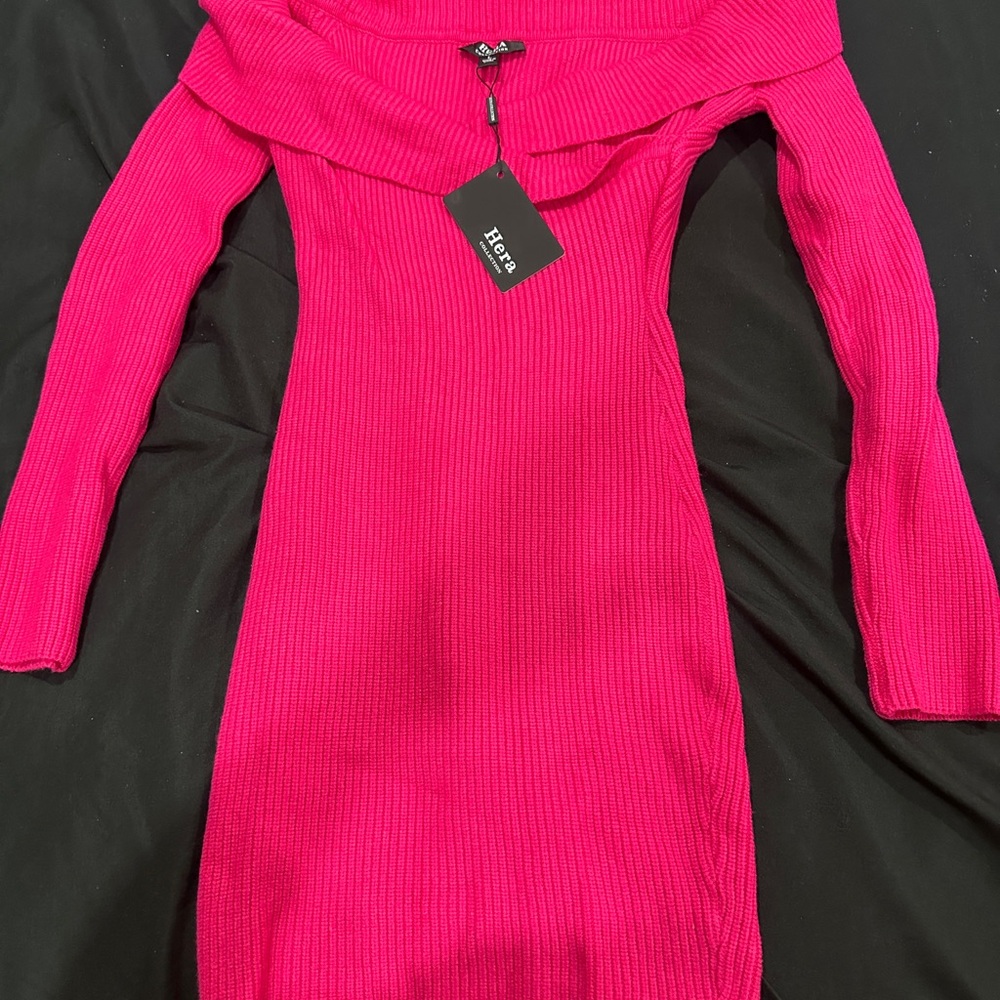 Hera Collection Fuchsia Knit Top - Picture 3 of 3